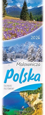 Kalendarz 2026 pocztówkowy 12,5x33 cm Malownicza... [KALENDARZ]