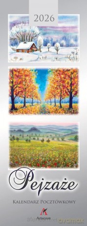Kalendarz 2026 pocztówkowy 12,5x33 cm Pejzaże... [KALENDARZ]