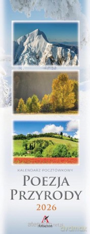 Kalendarz 2026 pocztówkowy 12,5x33 cm Poezja... [KALENDARZ]
