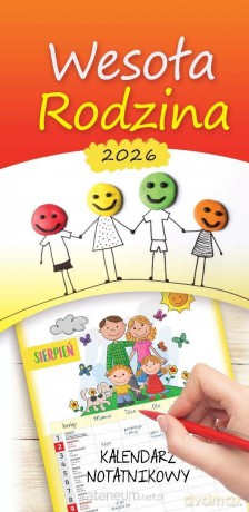Kalendarz 2026 terminarz rodzinny Wesoła rodzina [KALENDARZ]