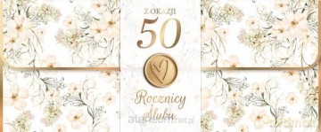 Karnet Rocznica Ślubu 50