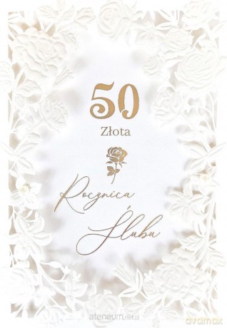 Karnet Rocznica Ślubu 50