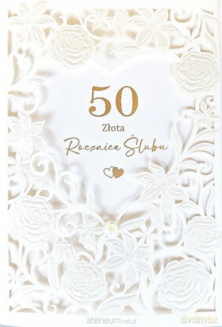 Karnet Rocznica Ślubu 50