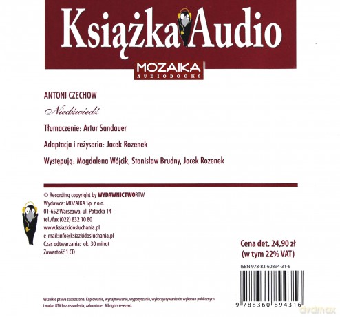 Niedźwiedź. CD Audio - Antoni Czechow [Audiobook]