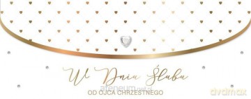 Karnet Ślub od ojca chrzestnego LUX-195