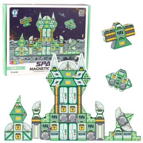 Klocki magnetyczne kosmos 108el [KLOCKI]
