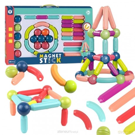 Klocki magnetyczne XXL 36el [KLOCKI]