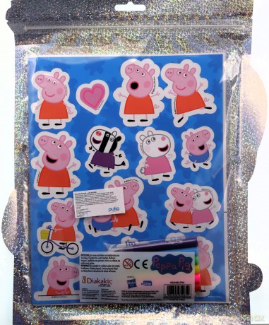 Kolorowanka z naklejkami Peppa