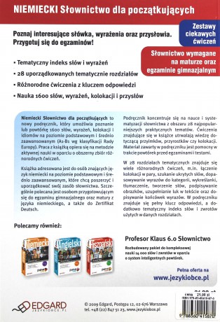 Niemiecki. Słownictwo dla początkujących - Edyta Rak [KSIĄŻKA]