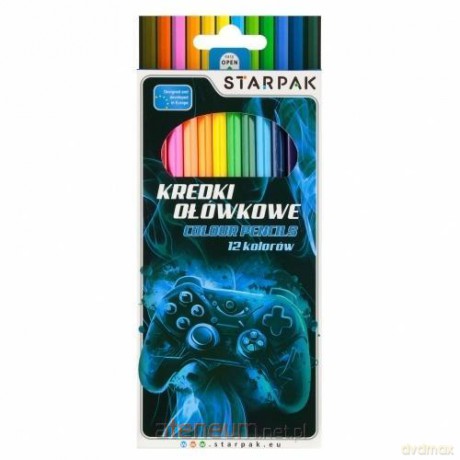 Kredki ołówkowe 12 kolorów Pad