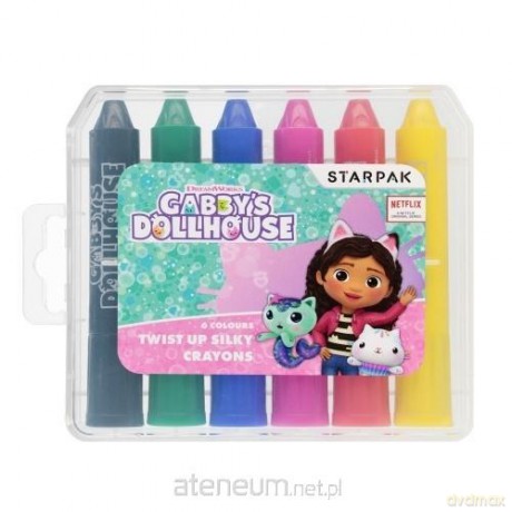 Kredki w sztyfcie 6 kolorów Gabby's Dollhouse