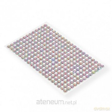 Kryształki samoprzylepne srebrne 6mm