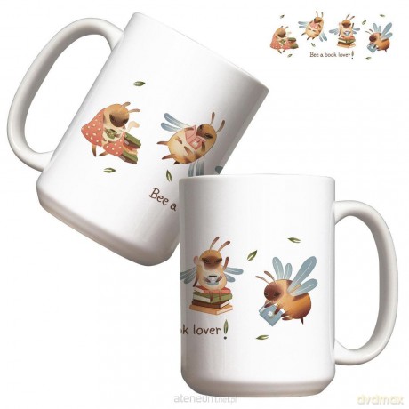 Kubek - Bee a book lover 440 ml