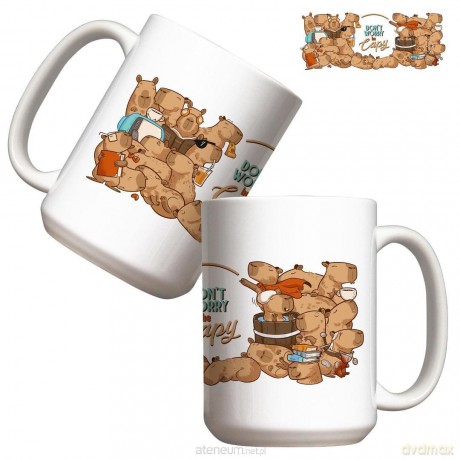 Kubek - Don`t worry be Capy 440 ml