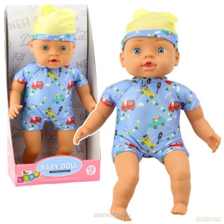 Lalka bobas niebieskie ubranko 31 cm