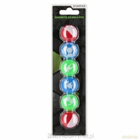 Magnesy Football 30mm 6szt