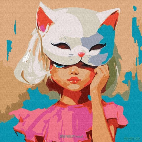 Malowania po numerach - Miau 50x50 cm