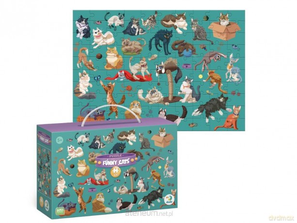 MONTESSORI 100 el. Funny Cats [PUZZLE]