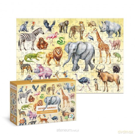 MONTESSORI 200 el. Montessori Safari animals [PUZZLE]
