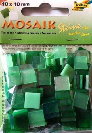 Mozaika 10x10mm zielona