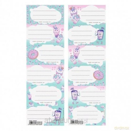 Naklejki na zeszyt Bubble Tea (25szt)