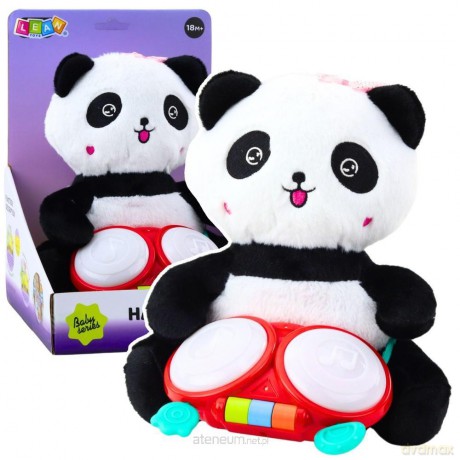 Panda pluszowa z bębenkami