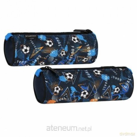 Piórnik tuba 1zamek Football blue