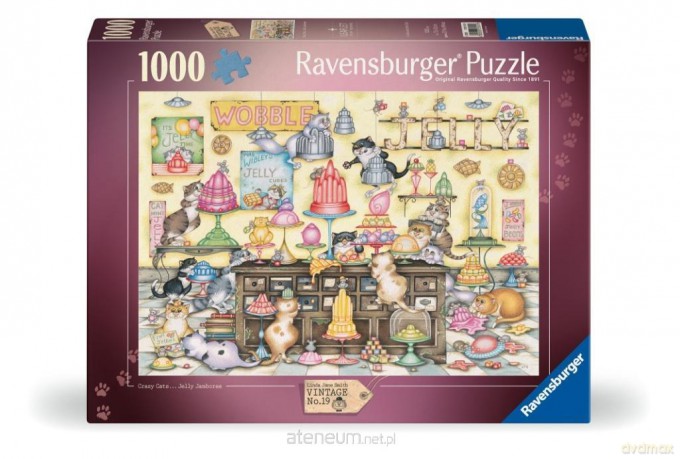 Puzzle 2D: Crazy cats żelki 1000el [PUZZLE]