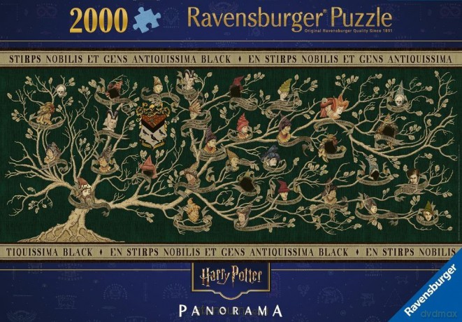 Puzzle 2D: Panorama Harry Potter Rodowód 2000el [PUZZLE]