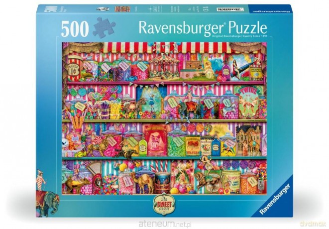 Puzzle 2D: Sklep z łakociami 500el [PUZZLE]