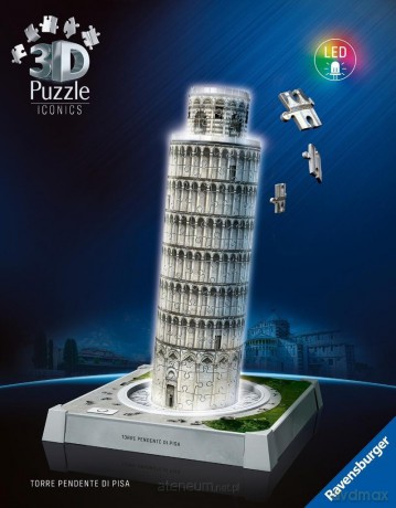 Puzzle 3D Iconics Krzywa Wieża w Pizie [PUZZLE]