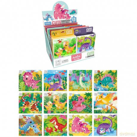 Puzzle dinozaury 20el MIX [PUZZLE]