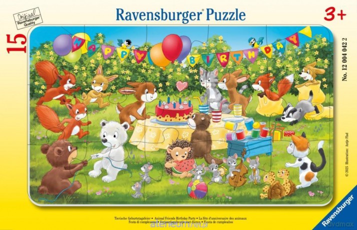 Puzzle dla dzieci 2D w ramce: Przyjęcie urodzinowe [PUZZLE]