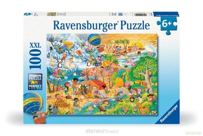 Puzzle dla dzieci 2D: 4 pory roku 100el [PUZZLE]
