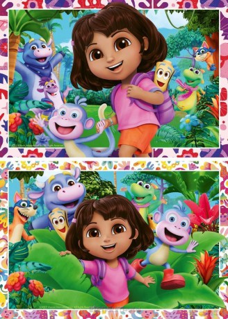 Puzzle dla dzieci 2D: Dora 2x24el [PUZZLE]