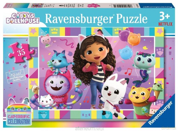 Puzzle dla dzieci 2D: Koci Domek Gabi 35el [PUZZLE]