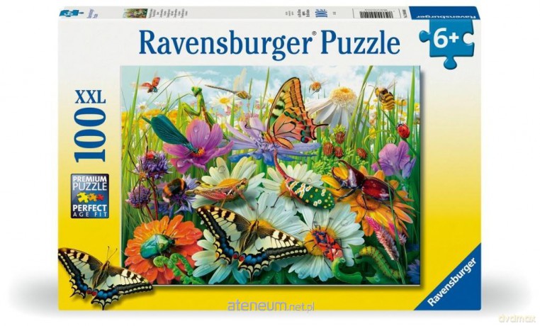 Puzzle dla dzieci 2D: Motyle 100el [PUZZLE]