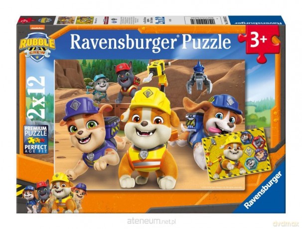 Puzzle dla dzieci 2D: Rubble i jego ekipa 2x12el [PUZZLE]