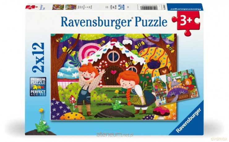 Puzzle dla dzieci 2D: Świat baśni 2x12el [PUZZLE]