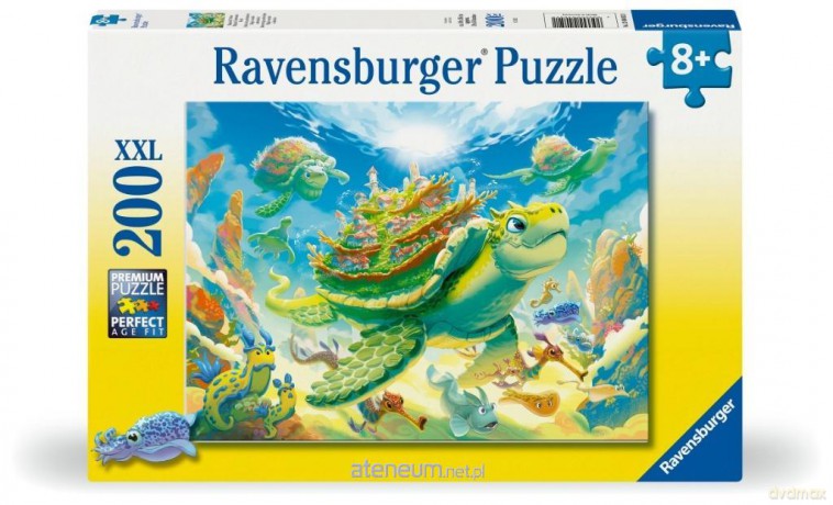 Puzzle dla dzieci 2D: Żółw 200el [PUZZLE]