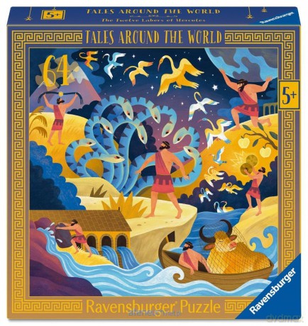 Puzzle dla dzieci: Dwanaście prac Herkulesa 64el [PUZZLE]