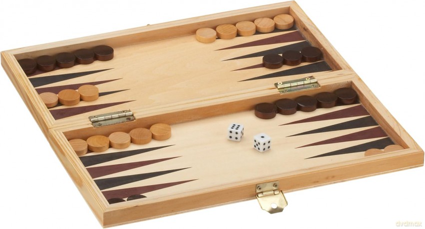 Szachy Backgammon drewniane [GRA PLANSZOWA]