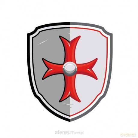 Tarcza rycerska z krzyżem maltańskim