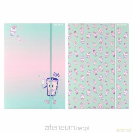 Teczka z gumką A4 Bubble Tea mix