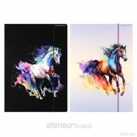 Teczka z gumką A4 Horses mix