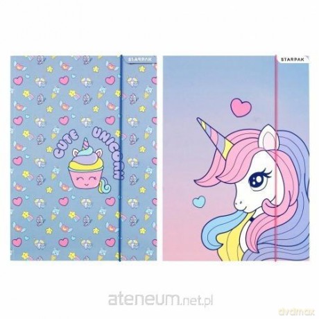 Teczka z gumką A4 Unicorn mix