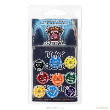 Trackers Counters Range 0-9 20mm Random Colours [GRA]