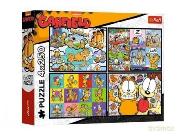 TREFL 4x250 el. Garfield nie lubi poniedziałków [PUZZLE]