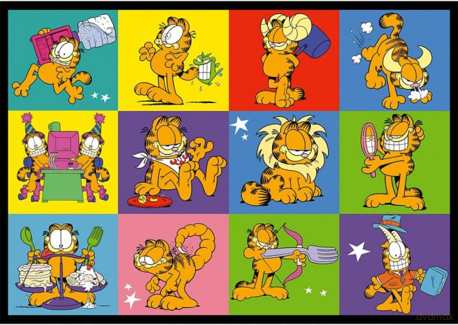 TREFL 4x250 el. Garfield nie lubi poniedziałków [PUZZLE]