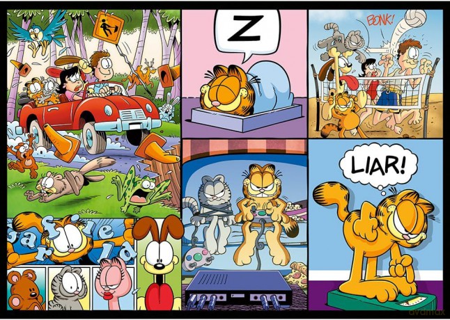 TREFL 4x250 el. Garfield nie lubi poniedziałków [PUZZLE]
